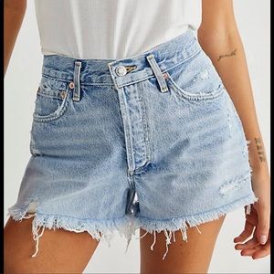 Agolde Parker Denim Shorts in color “Swapmeet”